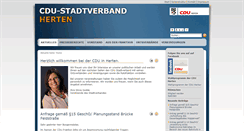 Desktop Screenshot of cdu-herten.info