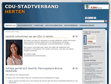 Tablet Screenshot of cdu-herten.info